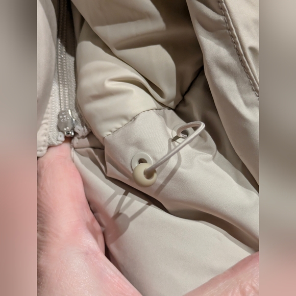 C4 Athleta Downtown Jacket - 800-Fill Down Puffer - Pearl- Size 2X NWT - Picture 7 of 16